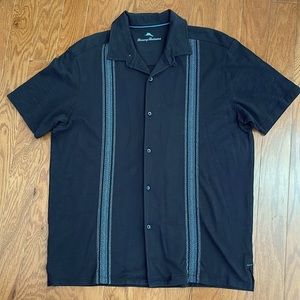 Tommy Bahama‎ Black Cotton Button Down